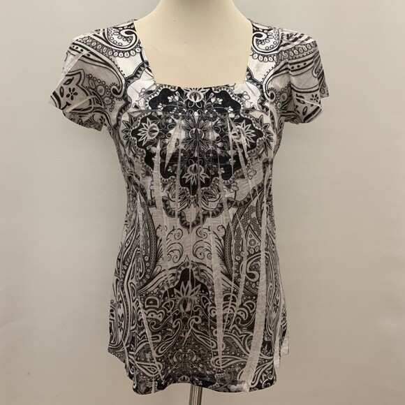 Women's Top Petite Small PS Multi-color - Picture 1 of 7